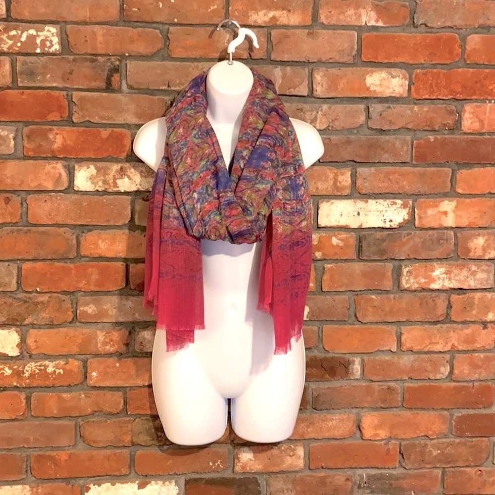 ๐HP๐ Twelfth Street by Cynthia Vincent Watercolor Scarf - Picture 3 of 7
